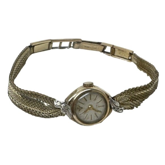 Vintage Invicta Ladies Gold Watch With Cubic Zirconia Accents - Picture 1 of 6